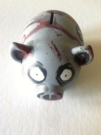 Zombie Piggy Bank Etsy Piggy Piggy Bank Zombie