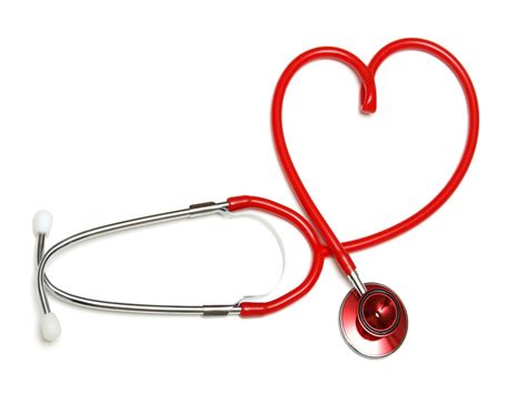Red Heart Shaped Stethoscope Free Image Download
