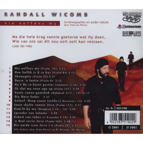 Randall Wicomb Hie Neffens My Cd Music Buy Online In South