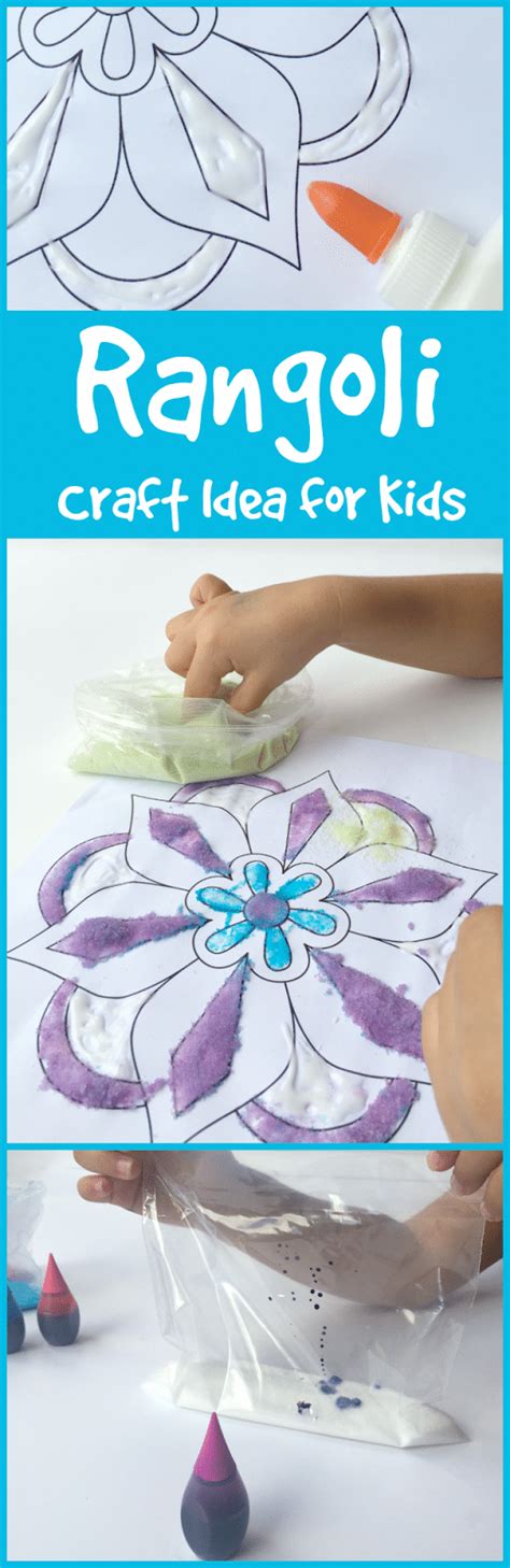 Rangoli Craft Idea For Kids