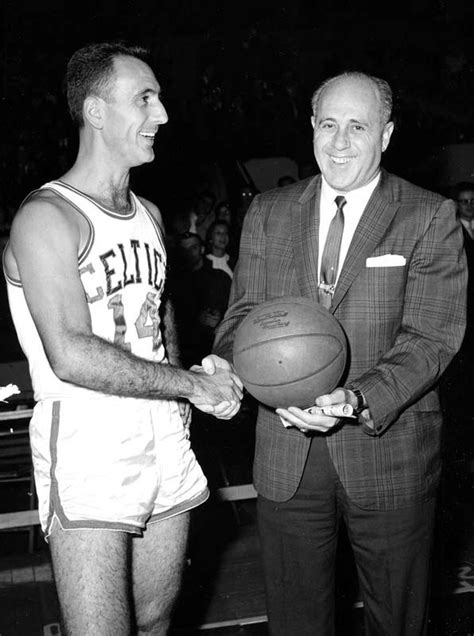 Bob Cousy And Red Auerbach Of The Legendary 1950s Boston Celtics Dynasty