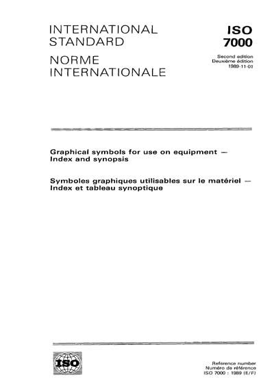 Iso 70001989 Graphical Symbols For Use On Equipment Index And