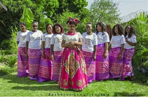 Clipkulture Zambian Bride And Squad In Traditional Attire For