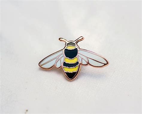 Honey Bee Enamel Pin Charity Lapel Pin Badge Etsy Lapel Pins