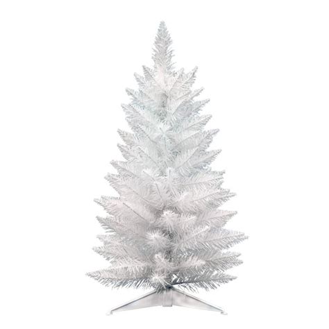 Vickerman Unlit 25 Sparkle White Spruce Pencil Pine Artificial
