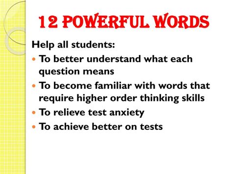 Ppt 12 Powerful Words Powerpoint Presentation Free Download Id2069393
