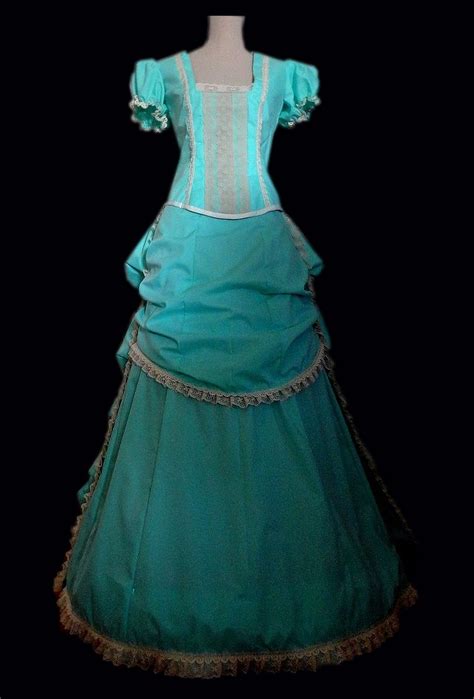 Hand Crafted Late 1800s Bustle Style Ball Gown Or Wedding Dress By