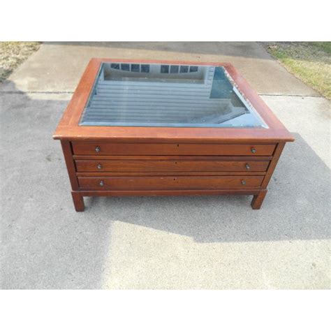 A square peg in a round hole; Vintage Bob Timberlake Cherry Square Coffee / Cocktail ...