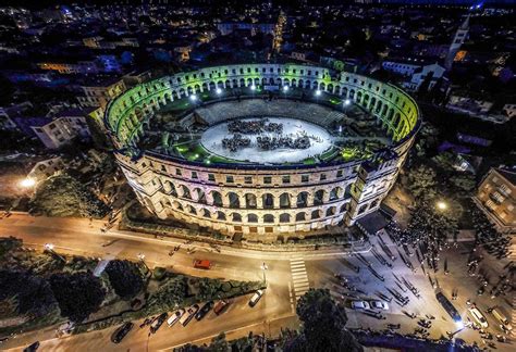 Pula Arena The Roman Amphitheatre Located In Pula Croatia Reurope