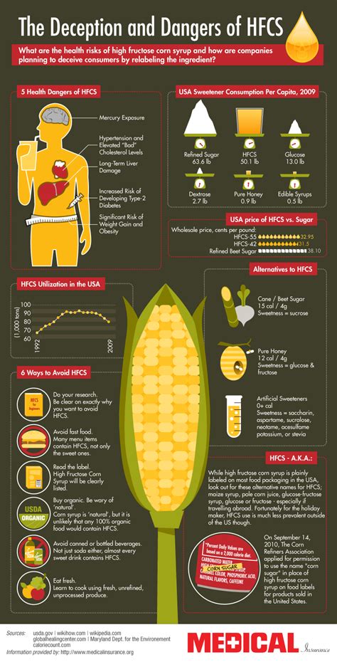 The Dangers Of High Fructose Corn Syrup Infographic
