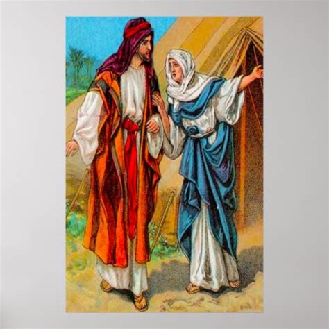 Genesis 27 Jacob And Rebekah Trick Isaac Poster Zazzle