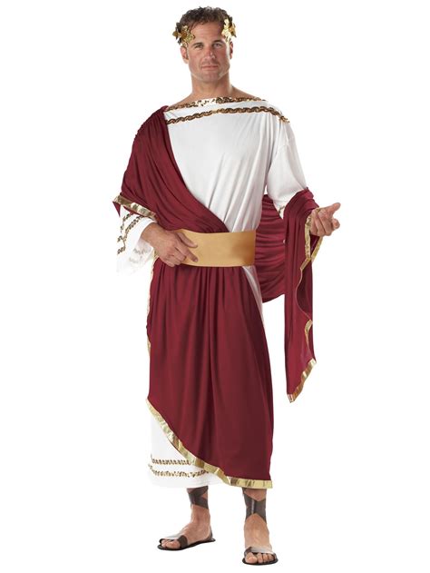 Julius Caesar Deluxe Greek Roman King Emperor Toga Men Costume One Size