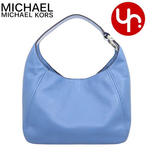 Michael Kors Fulton Large Hobo Shoulder Bag Blue Leather 35s0sfth3l Nwt