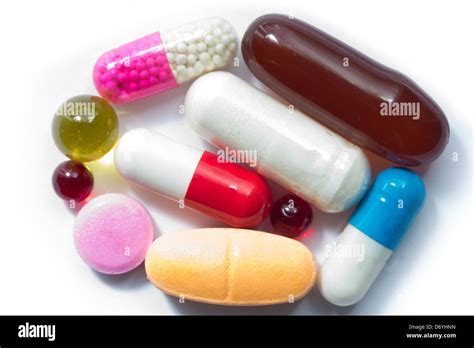 Vitamin Supplement Capsules Stock Photo Alamy