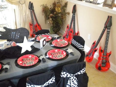 Rock Star Birthday Party Ideas Photo 24 Of 24 Catch My Party
