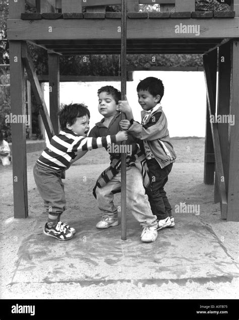 Fighting Boys Pushing Playground Hi Res Stock Photography And Images