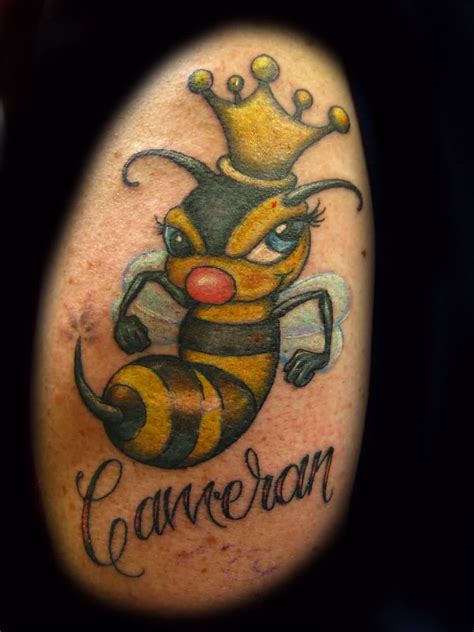Realistic Queen Bee Tattoo Designs Tattoo Design