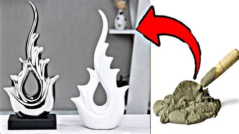 Easy cement craft for table |showpiece making with Cement | at home