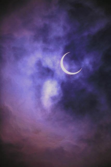 Eclipse In Wind Purple Aesthetic Beautiful Moon Purple