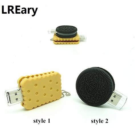 New Biscuit Shape Usb Flash Drive Candy Pen Drive Cookie Memory Stick