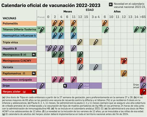 Calendario de Vacunación de Andalucía 2023 Quiénes deben vacunarse