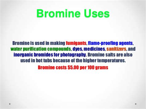 Where bromine is found and how it is used bromine is found naturally in the earth's crust and in seawater in various chemical forms. Bromine berry