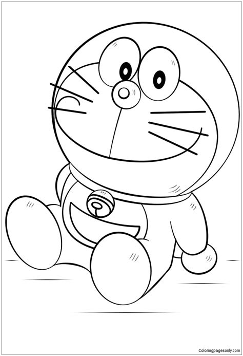 Doraemon 1 Coloring Page Free Printable Coloring Pages