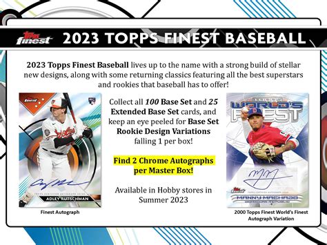 2023 Topps Finest MLB Baseball Cards