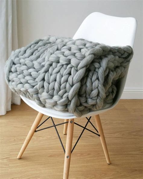 Large black braided jute pouf. Chunky Knit Blanket Luxury Bed Runner | Knitted blankets ...