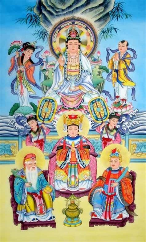 Chinese Kuan Yin Painting 3811022 70cm X 130cm27〃 X 51〃