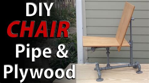 Diy Chair Steel Pipes And Plywood Easy Homemade Modern Chair Design