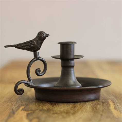 From pillar candle holder with hurricane glass tubes, bird cage candle holder centerpieces , pillar candle holders set with flower ball stand, to geometric candle holder wholesale , we have them all. Victorian Bird Candle Holder With Handle By Dibor ...