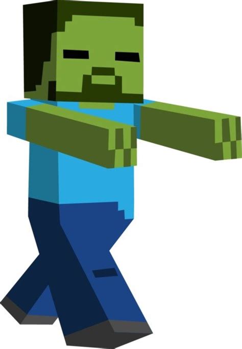 Zombie On Minecraft Drawing Free Image Download