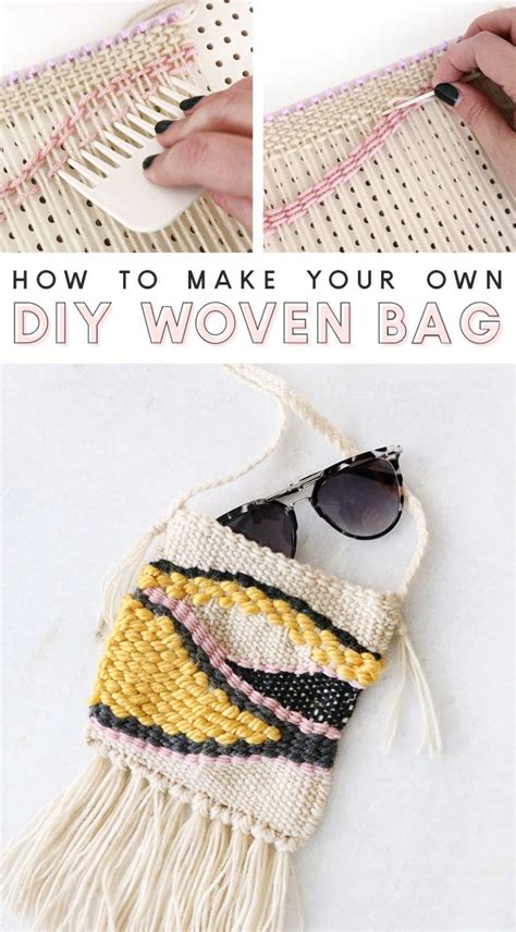 Make Your Own Diy Woven Bag Persia Lou In 2020 Diy Weaving Projects
