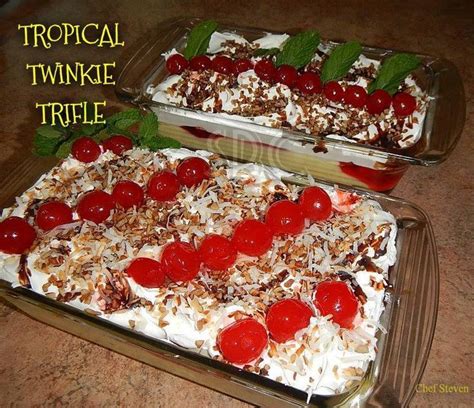 No Bake Tropical Twinkie Trifle Recipe Instant Banana Pudding