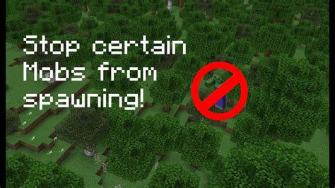 Minecraft How To Stop Certain Mobs From Spawning 17 Youtube