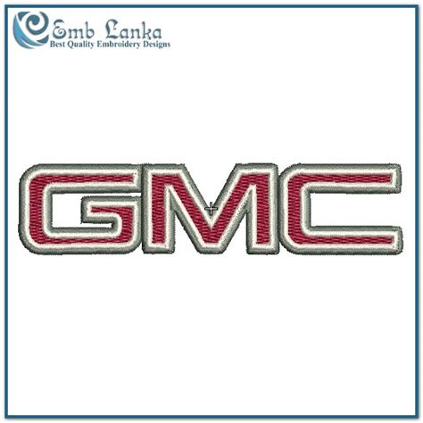 Gmc Truck Logo Embroidery Design Emblanka