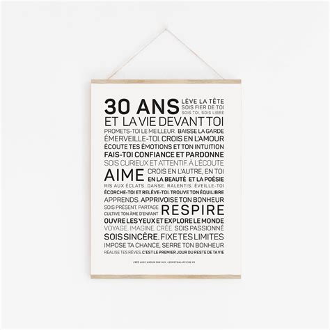 Affiche 30 Ans Les Mots à Laffiche Happy 30th Happy B Day Surprise