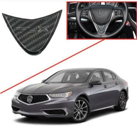 For Acura Tlx Carbon Fiber Abs Steering Wheel Decorative
