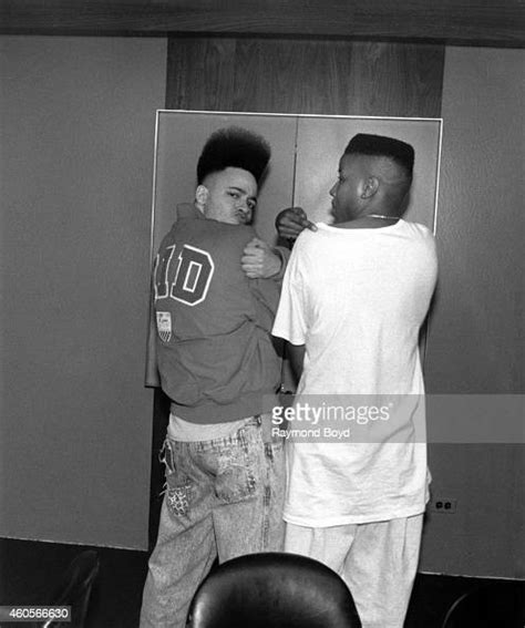 Rappers Kid And Play Of Kid N Play Poses For Photos Backstage At The