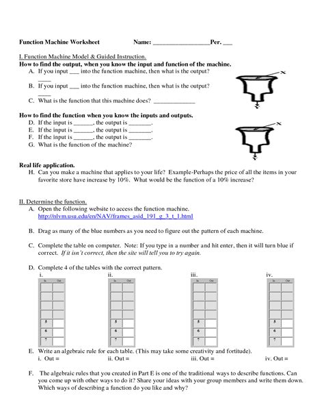 11 5th Grade Function Table Worksheets