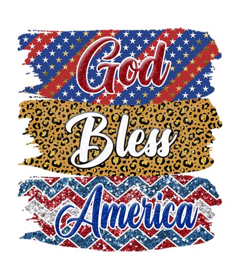 God Bless America Png Sublimation 4th Of July Png