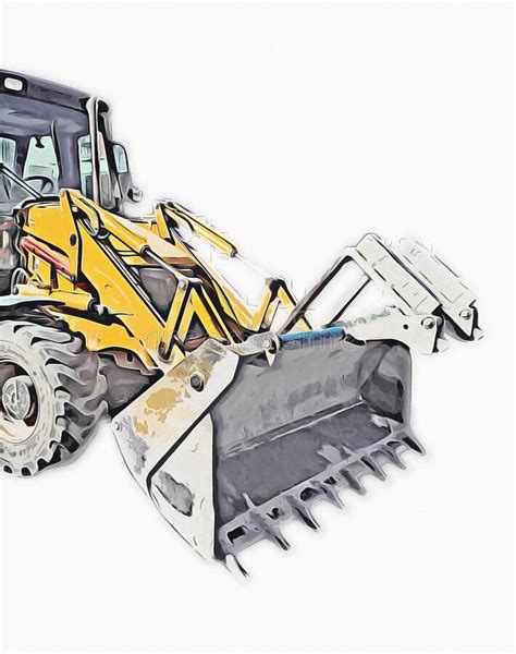 103 Excavator Isolated Art Drawing Photos Free And Royalty