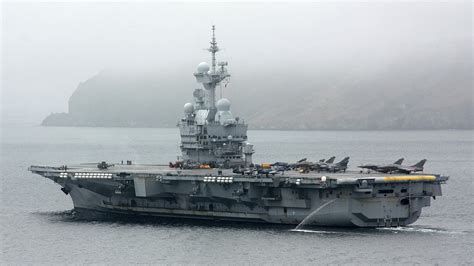 Military French Aircraft Carrier Charles De Gaulle R91 4k Ultra Hd