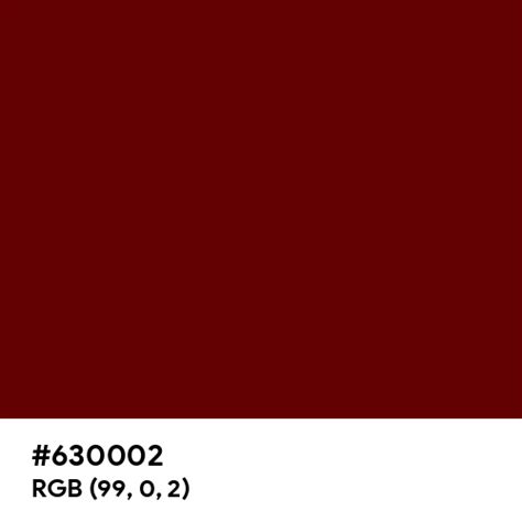 630002 Color Name Is Blood Red