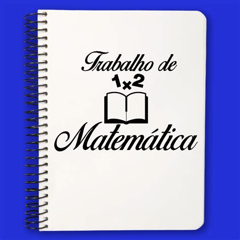 Fotos De Capas De Trabalho De Matematica