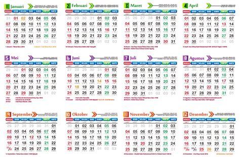 Kalender 2019 Masehi 1440 Hijriyah Indonesia Lengkap Download