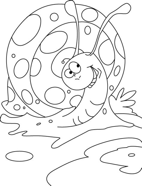 This drawing was made at internet users' disposal on 07 february 2106. Snail coloring pages to download and print for free