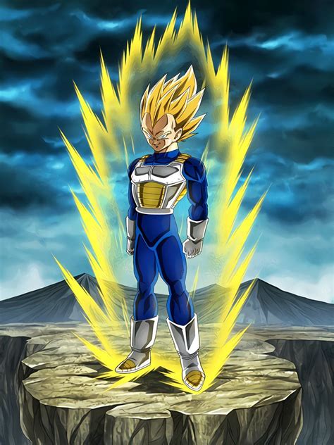 Confused, vegeta is told that, before coming to yardrat, his body and spirit were so out of sync that he couldn't properly project his power, with these. Limitless Combat Power Super Saiyan Vegeta | Dragon ball ...