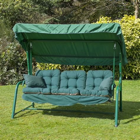 How to make a no sew. Garden 3 Seater Replacement Swing Seat Hammock Cushion Set ...